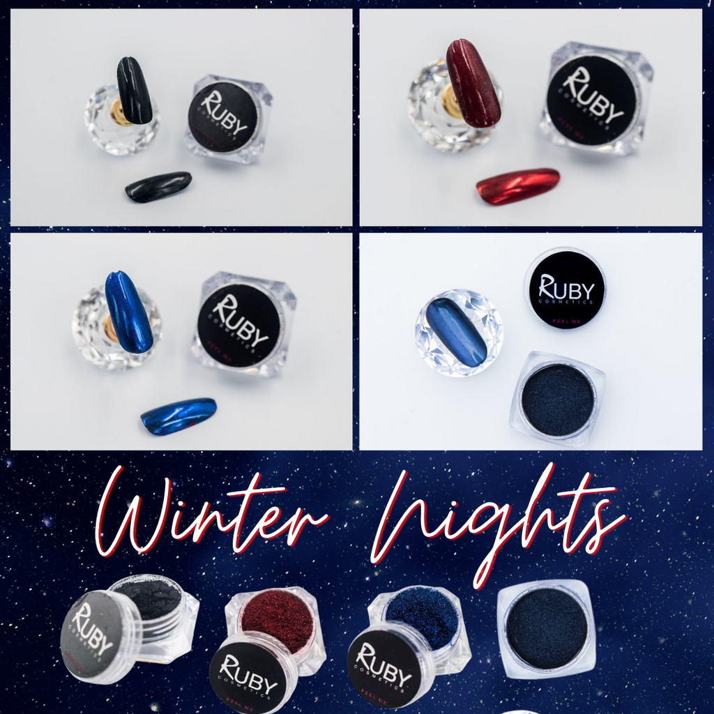 4 Pigment Powders - Winter Nights (7, 8, 10, 25)